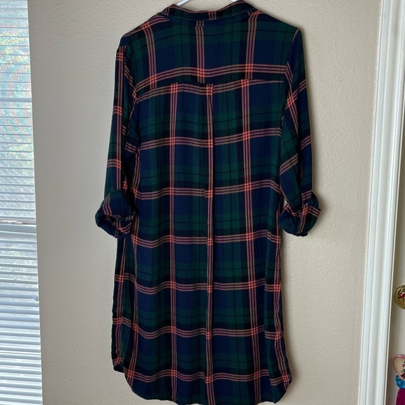 Old Navy, Plaid Pullover Shirt Dress for Women Size M - Picture 3 of 6